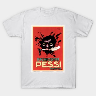 INCHIOSTRI PESSI PADOVA Vintage Italian Writing Ink Advertisement T-Shirt